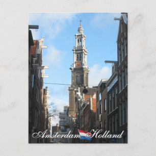 Carte Postale Amsterdam Westerkerk Western Church Holland
