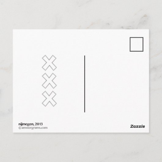 Carte Postale Amstergram (Dos)