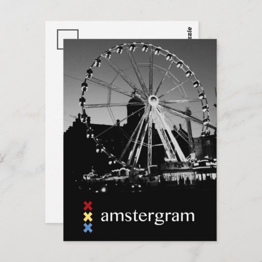 Carte Postale Amstergram Palace (Devant / Derrière)