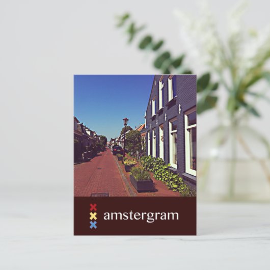 Carte Postale Amstergramme de rue (Debout devant)