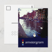 Carte Postale Amstergramme du canal (Devant / Derrière)