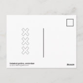 Carte Postale Amstergramme papillon (Dos)