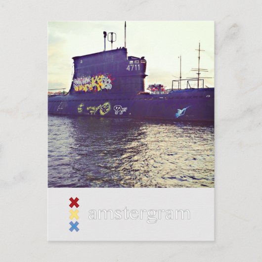 Carte Postale Amstergramme sous-marin (Devant)