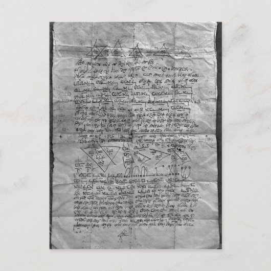 Carte Postale Amulette cabalistique (Devant)