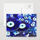 Carte Postale Amulettes d'yeux bleues (Devant / Derrière)