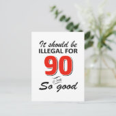 Carte Postale Amusant 90ème anniversaire conceptions (Debout devant)