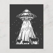 Carte Postale Amusant Agriculture Vaches Aliens UFO Abduction fe (Devant)