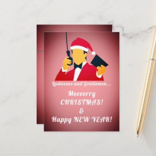 Carte Postale Amusant annonce des salutations de vacances