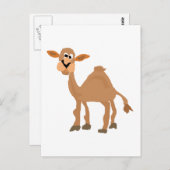 Carte Postale Amusant Art de Camel Primitif (Devant / Derrière)