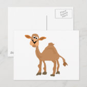Carte Postale Amusant Art de Camel Primitif (Devant / Derrière)