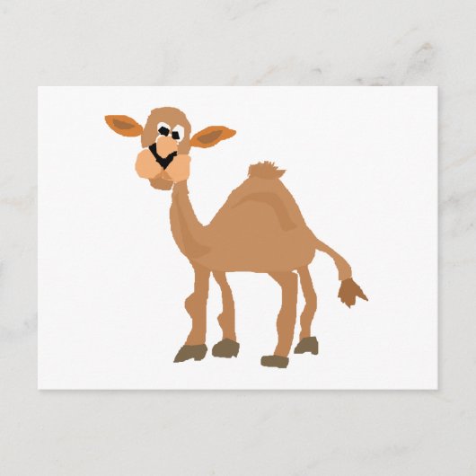Carte Postale Amusant Art de Camel Primitif (Devant)