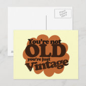 Carte Postale Amusant au-dessus de l'anniversaire de la colline (Devant / Derrière)