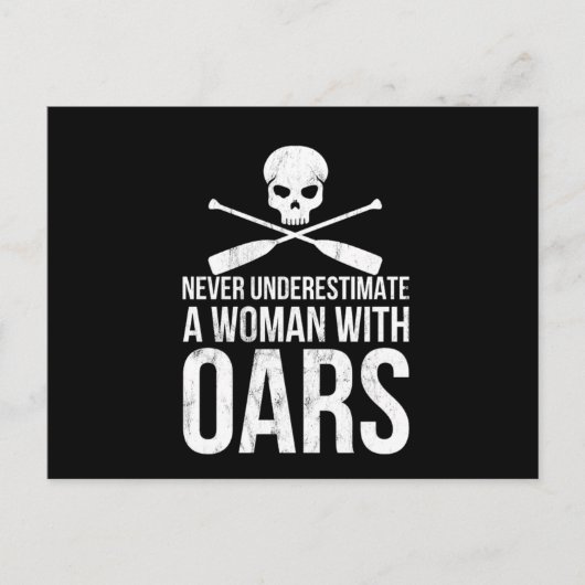 Carte Postale Amusant Aviron Canoë Cadeau Kayak Rafting (Devant)