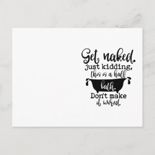 Carte Postale Amusant Conception De Salle De Bains Pour Votre Dé