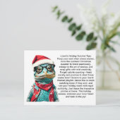 Carte Postale Amusant Conseils De Survie De Vacances D'Un Lizard (Debout devant)