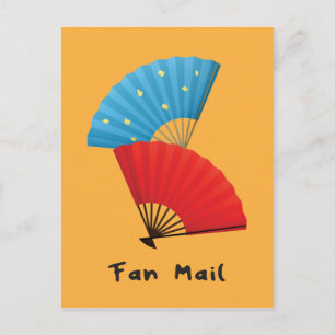 Carte Postale Amusant Fan Mail jeu avec des fans japonais
