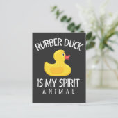 Carte Postale Amusant Favori animal en caoutchouc Duck Ventilate (Debout devant)