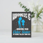 Carte Postale Amusant frère petit frère Lil soeur (Debout devant)