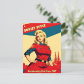 Carte Postale Amusant Humour communiste de l'URSS inspiré par le (Debout devant)