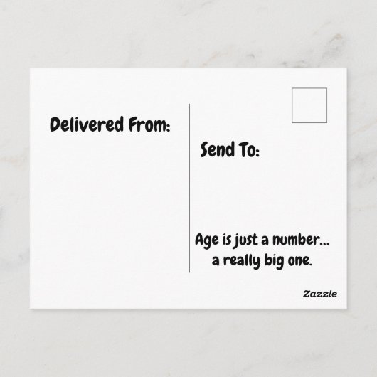 Carte Postale Amusant Humour d'anniversaire de chickadee avec ba (Dos)