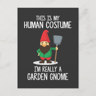 Carte Postale Amusant Jardin Gnome Jardinage Gnomies passionnés