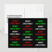 Carte Postale Amusant, Jeu Vidéo Classique Regardez "Joyeux NOËL (Devant / Derrière)