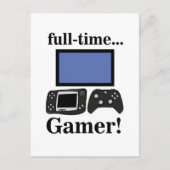 Carte Postale Amusant joueur de jeu vidéo (Devant)