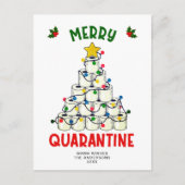 Carte Postale Amusant Joyeux Quarantine Noël Gite (Devant)