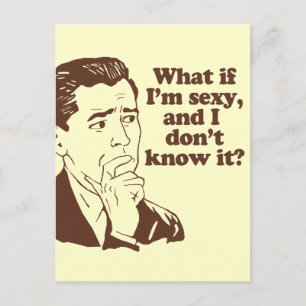 Carte Postale Amusant Mens Humour de style rétro