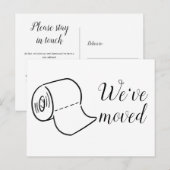 Carte Postale Amusant Nouveau Adresse de Maison (Devant / Derrière)