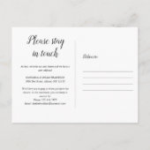 Carte Postale Amusant Nouveau Adresse de Maison (Dos)