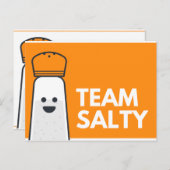 Carte Postale Amusant orange et blanc (Devant / Derrière)