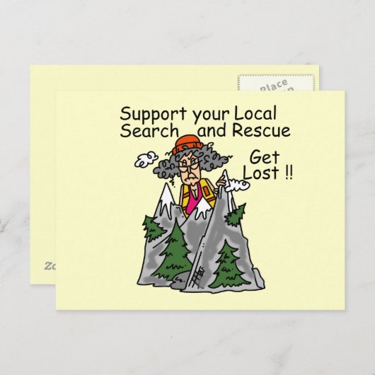 Carte Postale Amusant se perdre (Devant / Derrière)