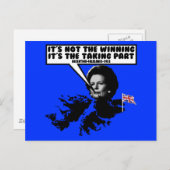 Carte Postale Amusant Thatcher Falklands (Devant / Derrière)