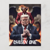 Carte Postale Amusant Trump Antichrist choisi un (Devant)