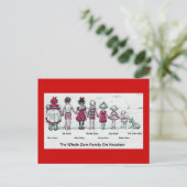 Carte Postale Amusant Vacances Plage Familiale Victorienne (Debout devant)