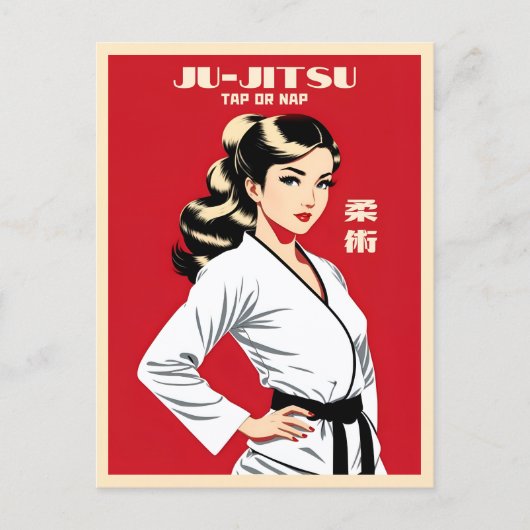 Carte Postale Amusant Witty Ju-Jitsu BJJ MIXED MARTIAL ART Arts (Devant)