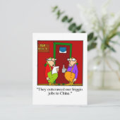 Carte postale amusante (Debout devant)