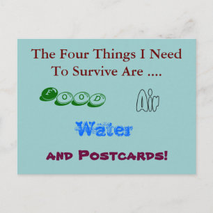 Carte postale amusante - Besoin de cartes postales