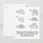 Carte Postale Amusante Contravention pour Mauvaise Place de Park (Devant / Derrière)