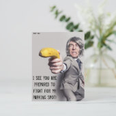 Carte Postale Amusante contravention pour stationnement gênant (Debout devant)