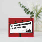 Carte postale amusante Dark to Eternal Heck (Debout devant)