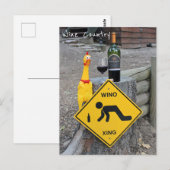 Carte postale amusante de Chicken Wine Country ! (Devant / Derrière)