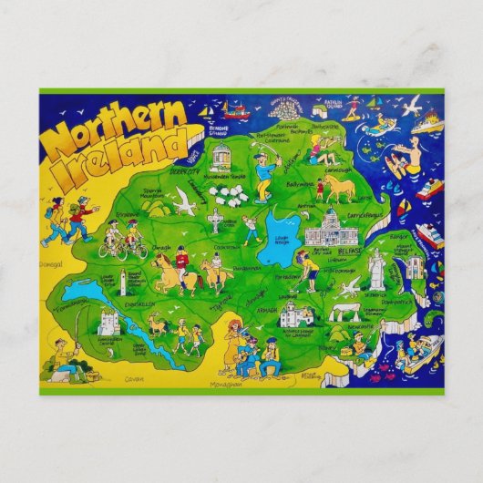 Carte postale amusante de l'Irlande du Nord (Devant)