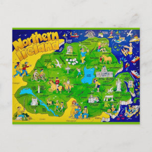 Carte postale amusante d'Irlande du Nord