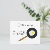 Carte postale amusante Frying Pan (Debout devant)