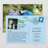 Carte postale amusante Invitation de fête d'annive (Devant / Derrière)