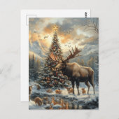 Carte Postale Amusante orignal de Noël (Devant / Derrière)