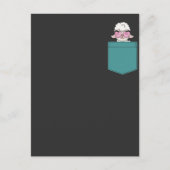 Carte Postale Amusante Poche Llama Design Humour Alpaca mignon (Devant)