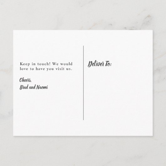 Carte Postale Amusante Vague Pélican Déplacement Faire-part Naut (Dos)